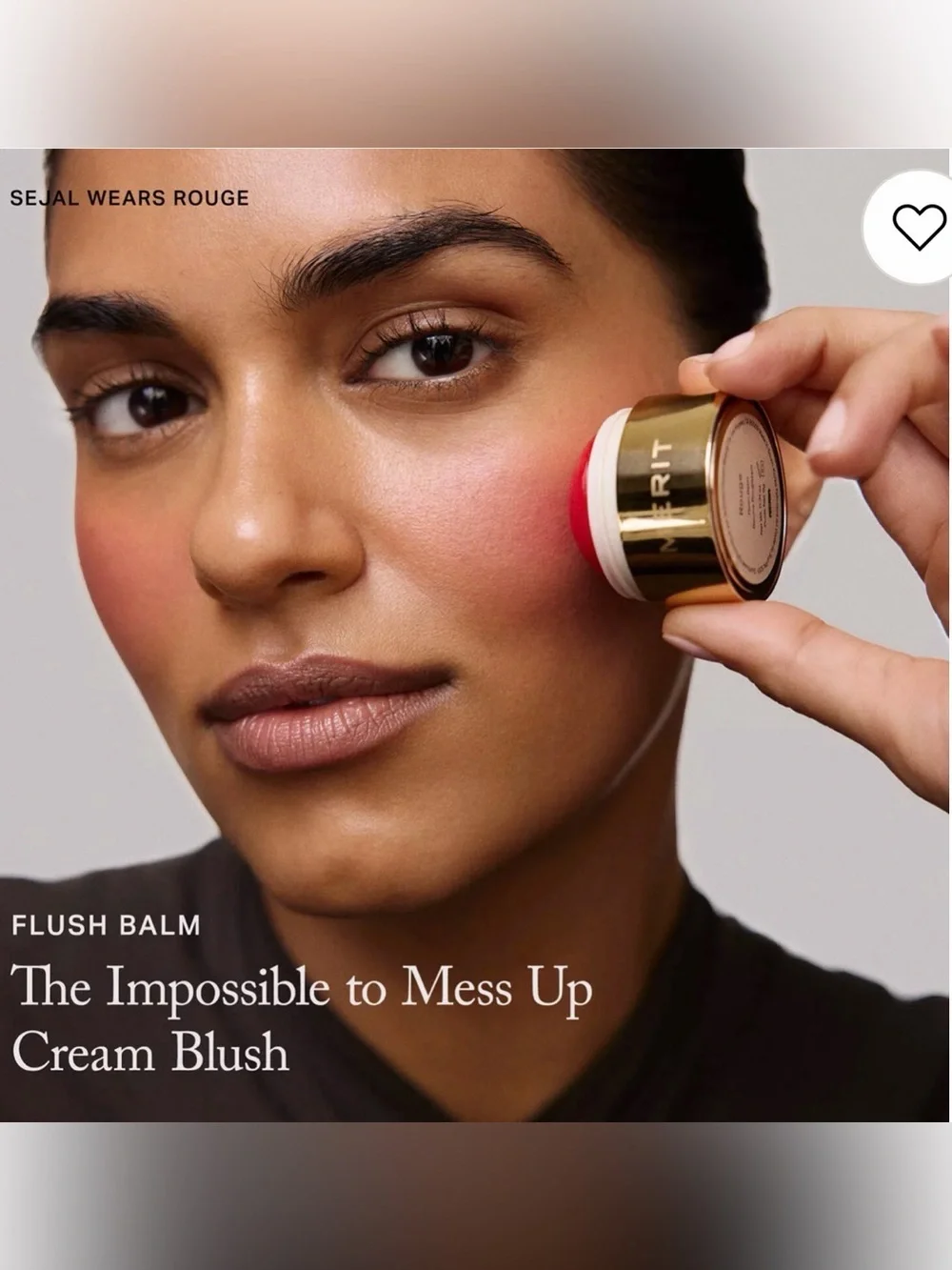 Merit LA BONBON Cream Blush Stick - Smooth Buildable Color